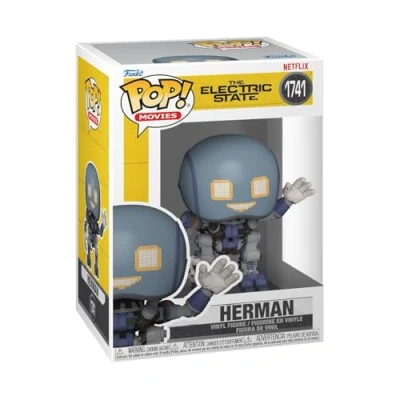 Image of Funko POP! Movies: Electric State Herman Collectable Vinyl Figure Gift Idea Official Merchandise Toys for Kids &amp; Adults Movies Fans Model Collectors and Display