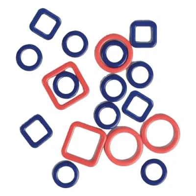Image of KnitPro Stitch Markers Metal Linea 3x40pcs