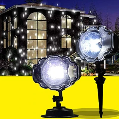 Image of VIDOO Snowfall Projector Ip65 Moving Snow Outdoor Garden Christmas Snowflake Light