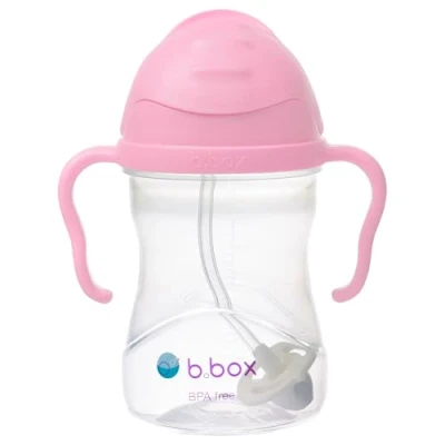 Image of b.Box Sippy Cup Drink from Any Angle Fliptop, Weighted Straw, Leak Proof &amp; Easy Grip BPA Free, Dishwasher Safe 6m+ 240ml