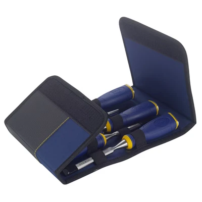 Image of Irwin Marples MS500 Soft Touch Bevel Edge Chisel 3 Piece Set