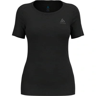 Image of Odlo Women Functional Underwear Short Sleeve Shirt MERINO 200, black, S