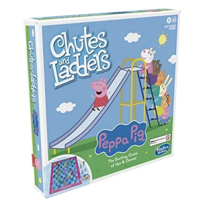 Image of Hasbro Gaming Chutes and stairs: Peppa Pig Printing Board Game for Children from 3 Years, 2 4 Players