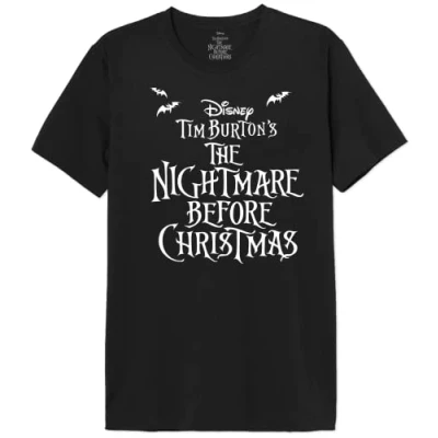 Image of Nightmare Before Christmas Men&#039;s Mejackdts001 T Shirt, Black, XS