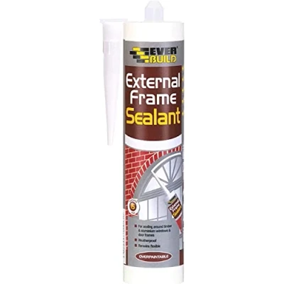 Image of Everbuild 4 X EXTBR 310ml External Frame Acrylic Sealant Brown
