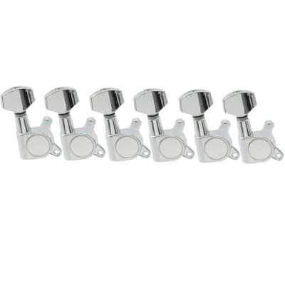 Image of Musiclily 6 in line Sealed Guitar Tuners Tuning Pegs Keys Machine Heads Set for Fender Stratocaster Telecaster Electric Guitar, Chrome