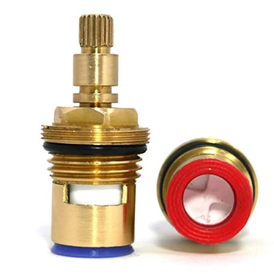 Image of Tap Magician Replacement Ceramic Disc Quarter Turn Cartridges (Pair) 20 Teeth BSP 1/2&quot; SUPPLIED WITH SOLID BRASS SCREWS (Q546H)