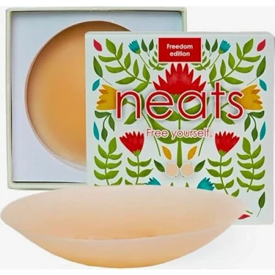 Image of NEATS Nipple Cover LIMITED EDITION 1 pair, Reusable &amp; Hypoallergenic Sticky Adhesive Silicone Covers, Strapless Bra Pasties for Dress or Lingerie Breast Concealer Pasty Women,