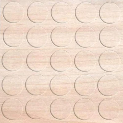 Image of haggiy Self Adhesive Cover caps for Furniture &amp; Floors Screw Round Screws Drill Holes Protection Ø14 mm 25 Pieces plasters (Maple)