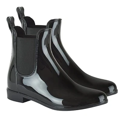 Image of Undercover Ladies PVC Black Wellies FT2317 7