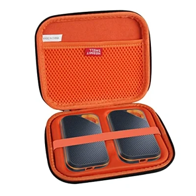 Image of adada Hermitshell Hard Travel Case for SanDisk 500GB 1TB 2TB 4TB Extreme PRO Portable SSD (Case 2 Drives)