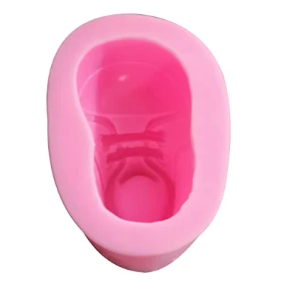 Image of FOLODA Silicone Cake Mold Fondant Soap Molds Baby Shoe Shaped Material Sugarcraft Moulds Bakewares