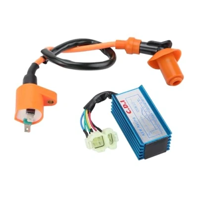 Image of GOOFIT 6 Pin CDI Ignition Coil Set Replacement for GY6 50cc 60cc 80cc 125cc 150cc Go Kart ATV Scooter Yerf Dog
