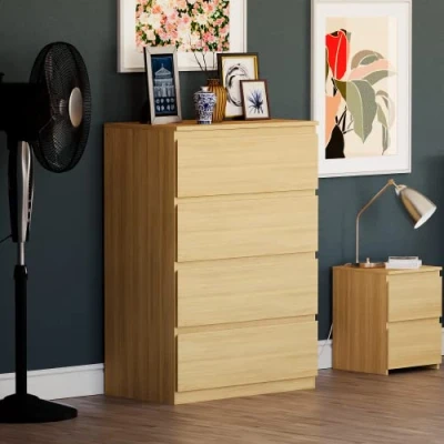 Image of Vida Designs Denver Drawer Chests (Pine, 4 Drawer)