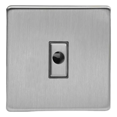 Image of Varilight 16A Flex Outlet Plate Brushed Steel XDSFODS