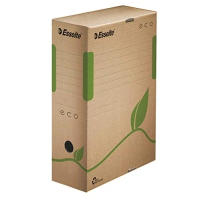 Image of Esselte A4 Eco Archiving Box, Brown, Pack of 25,100 mm