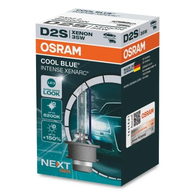 Image of 93019380 Light Bulbs OSRAM XENARC COOL BLUE INTENSE next Generation 66240CBN D2S 85V 35W P32d 2 6000K Xenon AUDI: A6 C6 Saloon, TT Coupe, A3 Sportback