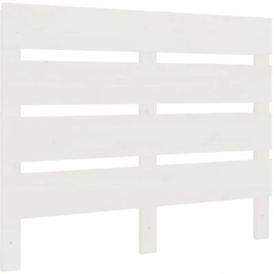 Image of vidaXL Headboard White 100x3x80 cm Solid Wood Pine