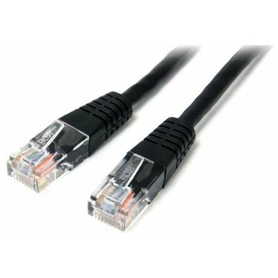 Image of StarTech.com 15m Black Molded Cat5e UTP Patch Cable