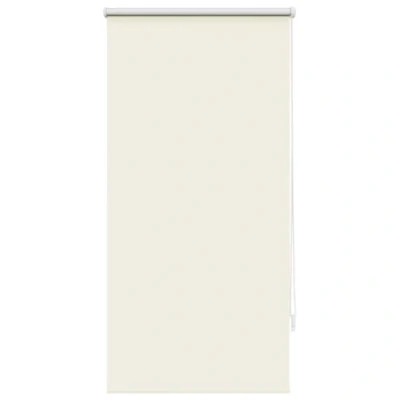 Image of &#039;vidaXL Roller Blind Blackout for Windows Easy Installation, Thermoplastic Silver Layer Light Reduction and Temperature Regulation, Adjustable Chain, Off White, 60 X 120 cm