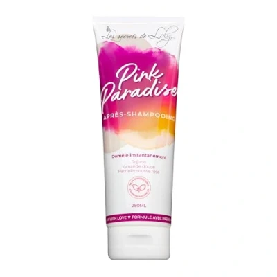 Image of LES SECRETS DE LOLY Pink Paradise Conditioner for Women, 250 ml, Natural, Cream, Grapefruit Scent