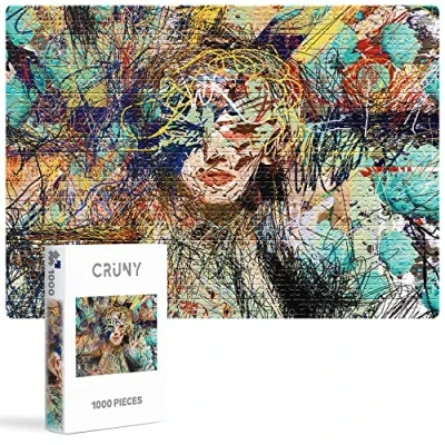 Image of CRUNY 1000 Piece Jigsaw Puzzles for Adults: Face Art a Challenging &amp; Fun Adults Pieces, Perfect On Board Pieces Puzzle Adults, 50x70cm