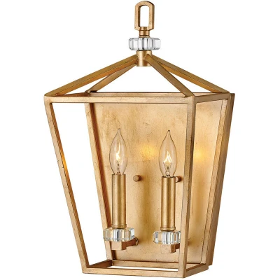 Image of Hinkley Stinson Lanterns Pendant Ceiling Light Distressed Brass