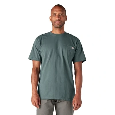 Image of Dickies Men&#039;s Heavyweight Crew Neck Short Sleeve Tee T Shirt, Lincoln Green, S