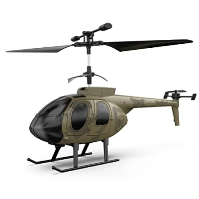 Image of BAUBAUPLAY RC Helicopter for Adults, 2.4G 4CH 6 axis Gyro Simulation, Altitude Hold, One Key Takeoff &amp; Landing, Outdoor Games Birthday Gifts Green, Unisex, 14+