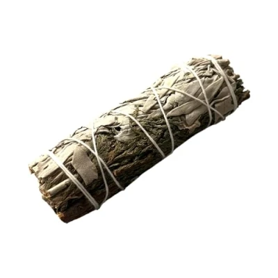 Image of Sage Smudge Stick 4&quot; (White and Cedar, 4&quot;)