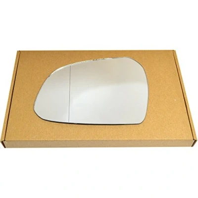 Image of Less4spares Wing Mirror Glass Left Compatible with Hyundai i10 2013 2019 STICK ON Passenger Near Side Blind Spot