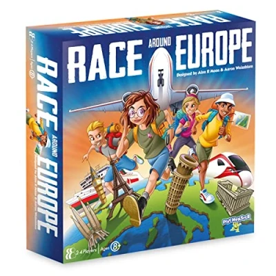 Image of PlayMonster Games Race Around Europe Board Game, Multicolor
