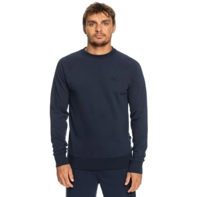 Image of Quiksilver Essentials Raglan Sweatshirt, Men&#039;s, Size: XS, Navy blazer