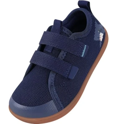 Image of Kids Wide Barefoot Shoes Boys Girls Minimalist School Walking Trail Running Sneaker(Navy, 6UK Child Wide)
