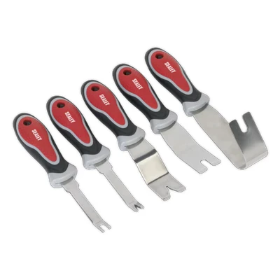 Image of Sealey Door Panel &amp; Trim Clip Removal Tool Set 5pc