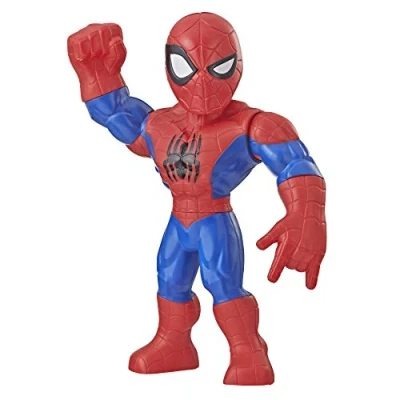 Image of Playskool Heroes Marvel Super Hero Adventures Mega Mighties Spider Man Collectible 10 Inch Action Figure, Toys for Kids Ages 3 and Up