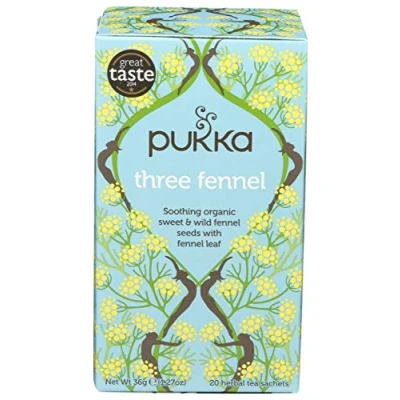 Image of Pukka Herbs Organic Herbal Tea Three Fennel 20 Bags