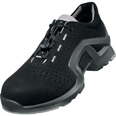 Image of Uvex 1 x tended Support Safety Shoes for Men/Women Grey/Black Size 6.5