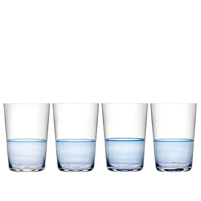 Image of Royal Doulton 1815 Blue Highball Set of 4