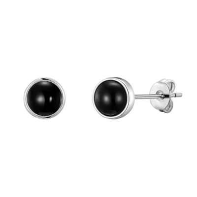 Image of Philip Jones Black Onyx Stud Earrings