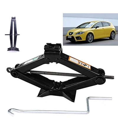 Image of ZanGe Scissor Jacks with Speed Crank Handle 2 Tonne for Nissan Tiida Pulsar Cars, Universal Lift Jack Solod Steel