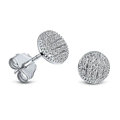 Image of Miore Earrings Women studs White Gold 9 Kt / 375 Diamonds 0.114 ct