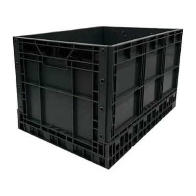 Image of Vogue Plastic Folding Transport Storage Crate 594x396x353mm