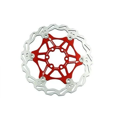 Image of Snail Bike Bicycle Disc Brake Rotor Floating MTB Rotors 160mm (Red)
