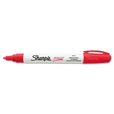 Image of Sharpie Oil Based Paint Marker, Medium Point, Single, Red (SAN35550)