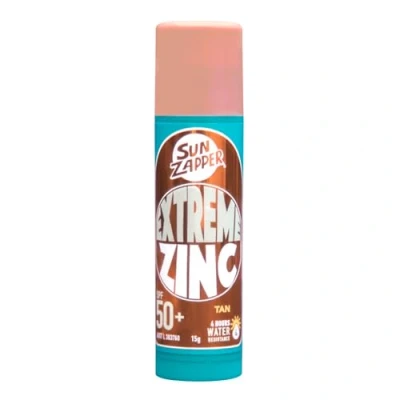 Image of Sun Zapper Zinc Stick Tan, Light Skin Tinted Sunblock SPF50+ Oxide Sunscreen for Face Mineral Cream Made in Australia