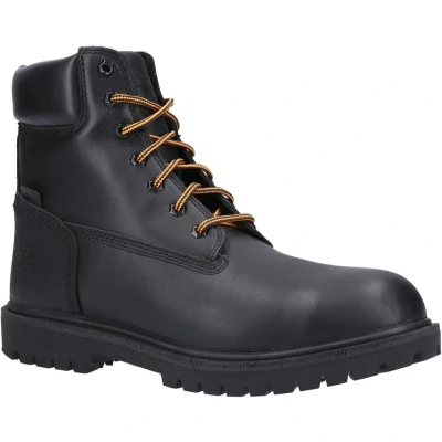 Image of Timberland Pro Iconic Safety Toe Work Boot Mens Black Leather Size UK 12