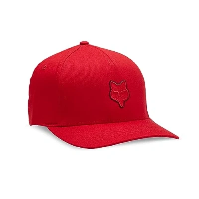 Image of Fox Racing Men&#039;s Standard Head Flexfit HAT, Flame RED, Small