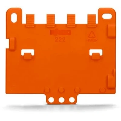 Image of WAGO Strain relief plate; for mounting carrier; 221 or 222 Series, can be snapped, 505 (10 pcs)