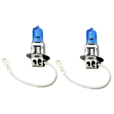 Image of H3 (453) 100w Super White Xenon Look/Effect Upgrade Headlight Bulbs 12V
